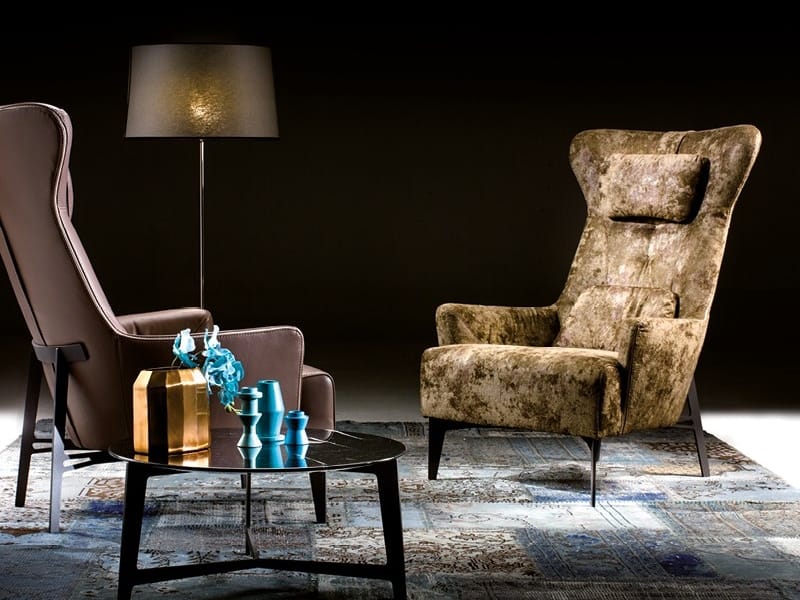 Бархатное кресло bergère Borzalino MIA ARCH-00088877 - Вид №5