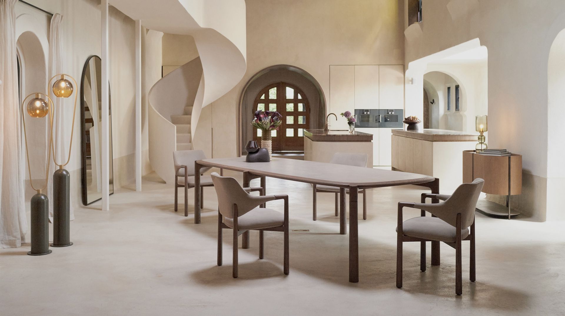 Деревянный и керамический стол ROCHE BOBOIS ELANTA ARCH-00060840 - Вид №5