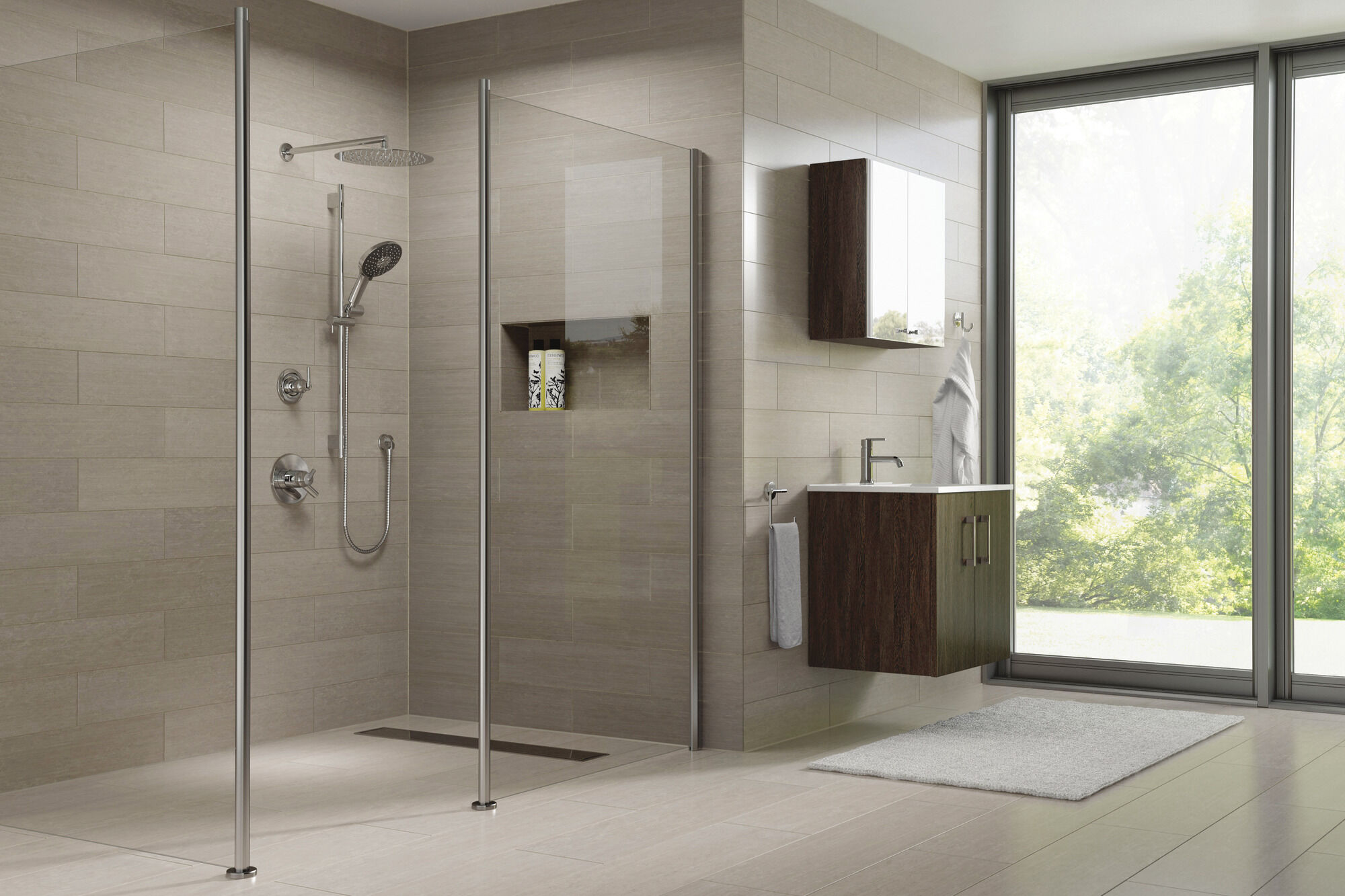 T17059-BL Облицовка только для клапана Monitor® серии 17 Delta Faucet Trinsic Матовый черный  - Вид №1