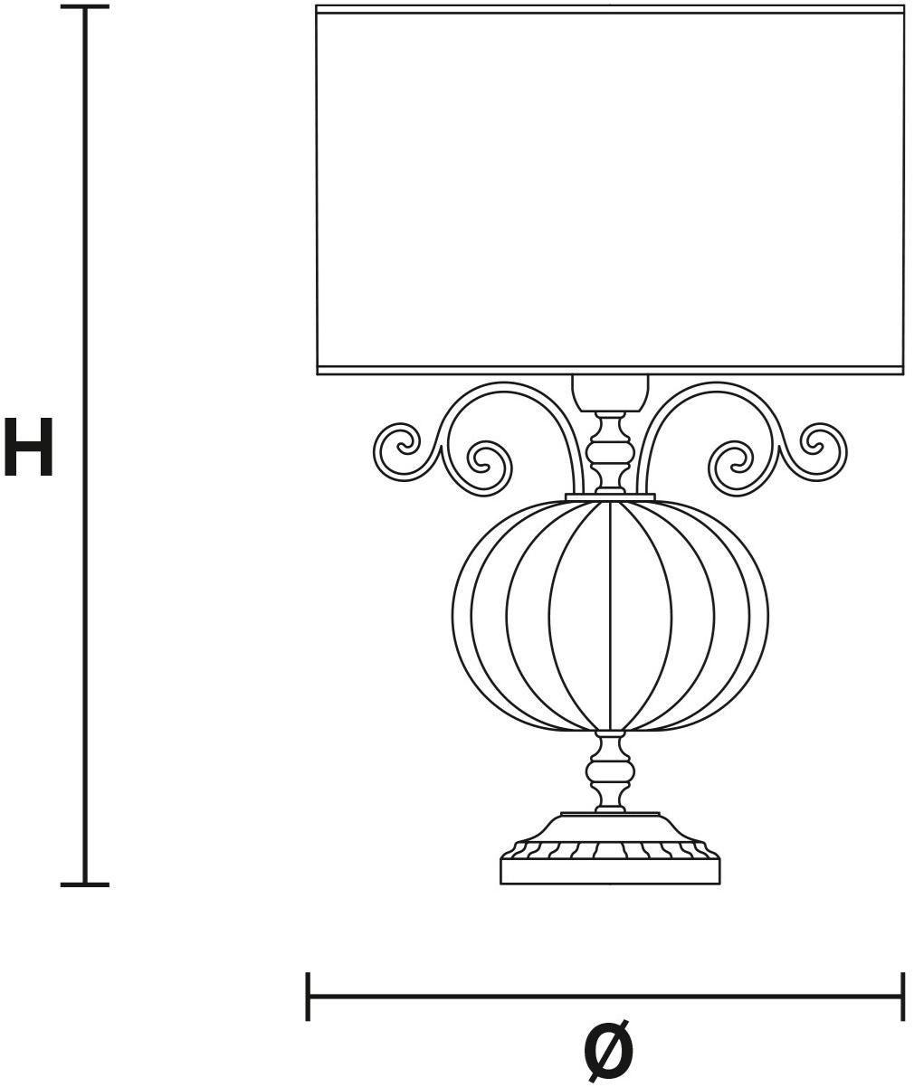 Настольная лампа из металла Antika Santreyd sun-id-1367170 - Вид №2