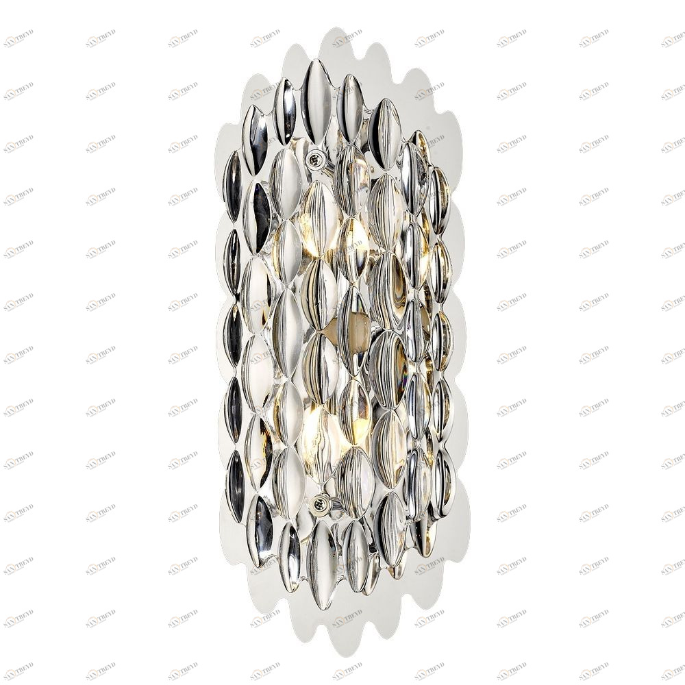 Светильник настенный серебристый Delight Collection W68067-2 Clear DELIGHT COLLECTION  00-3882860 Серебро 