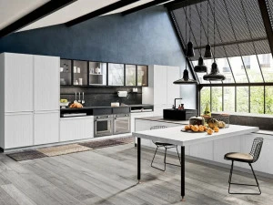 Composit Деревянная кухня с островом Pepper