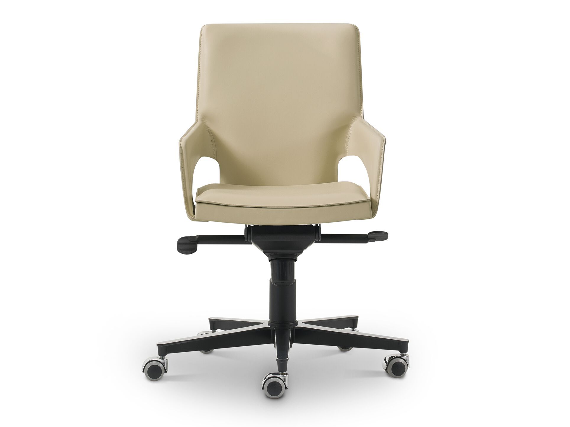 Кожаный поворотный операционный офисный стул с колесами i 4 Mariani Shu ARCH-00049844 - Вид №1