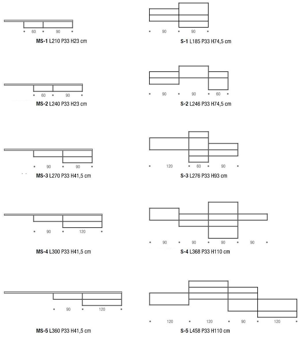 MDF Italia Настенный подвесной книжный шкаф из алюминия Minima sun-id-1489989 - Вид №4