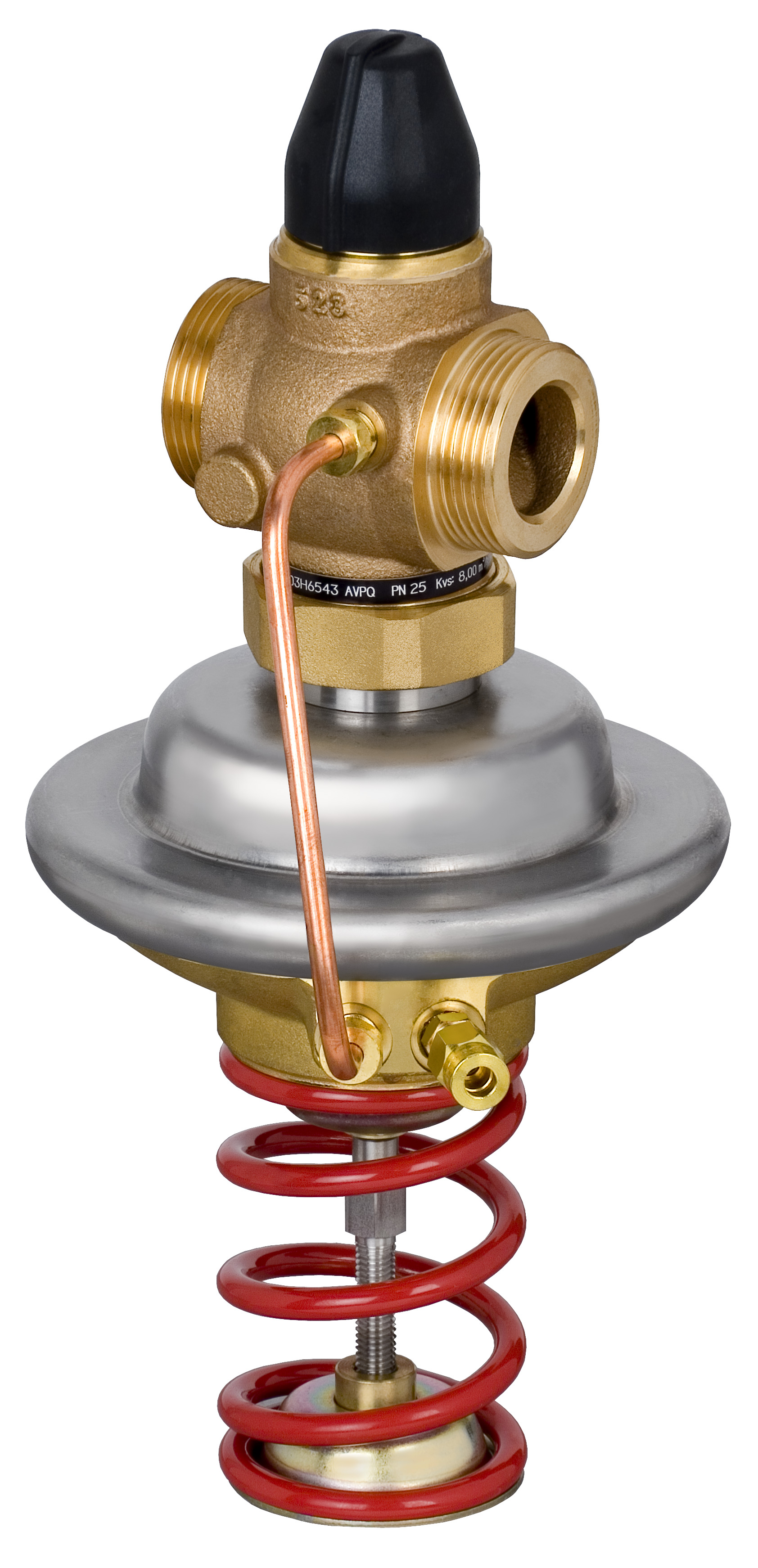 Danfoss Регулятор перепада давления AVPQ для монтажа на обратном трубопроводе РПД AVPQ PN25 15/1,6/0,3-2/0,2/рез./обр 003H6539  - Вид №17