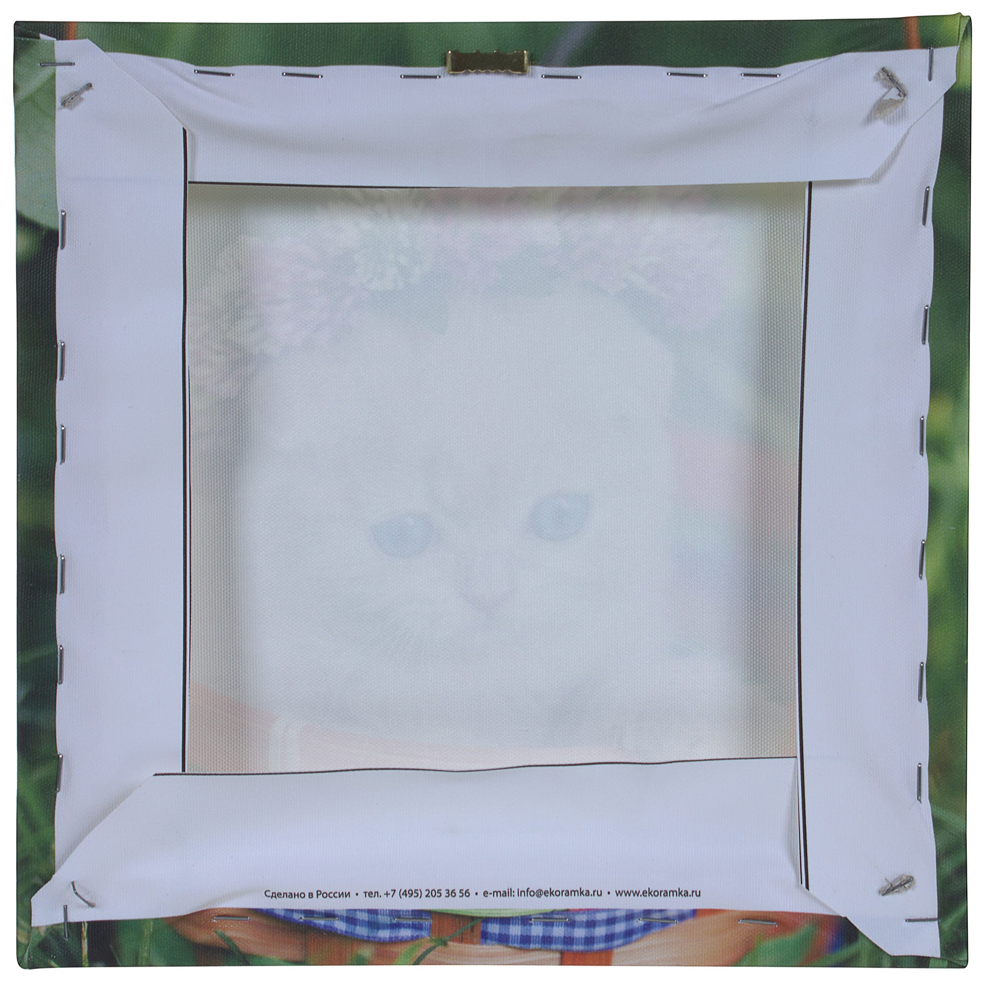 17981669 Картина на холсте «Котёнок бежевый в корзине» 30х30 см Santreyd  - Вид №2