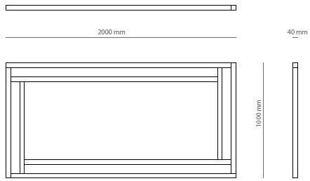 PRADDY Прямоугольное зеркало в настенной раме  Ml407  - Вид №2