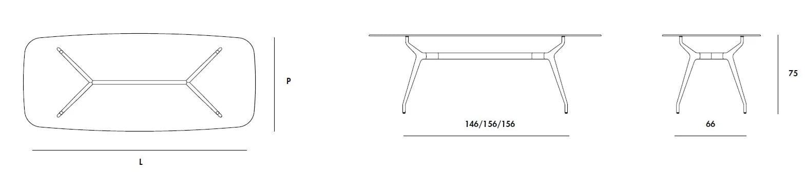 Керамический обеденный стол Sovet Italia Arkos ARCH-00131184 - Вид №8