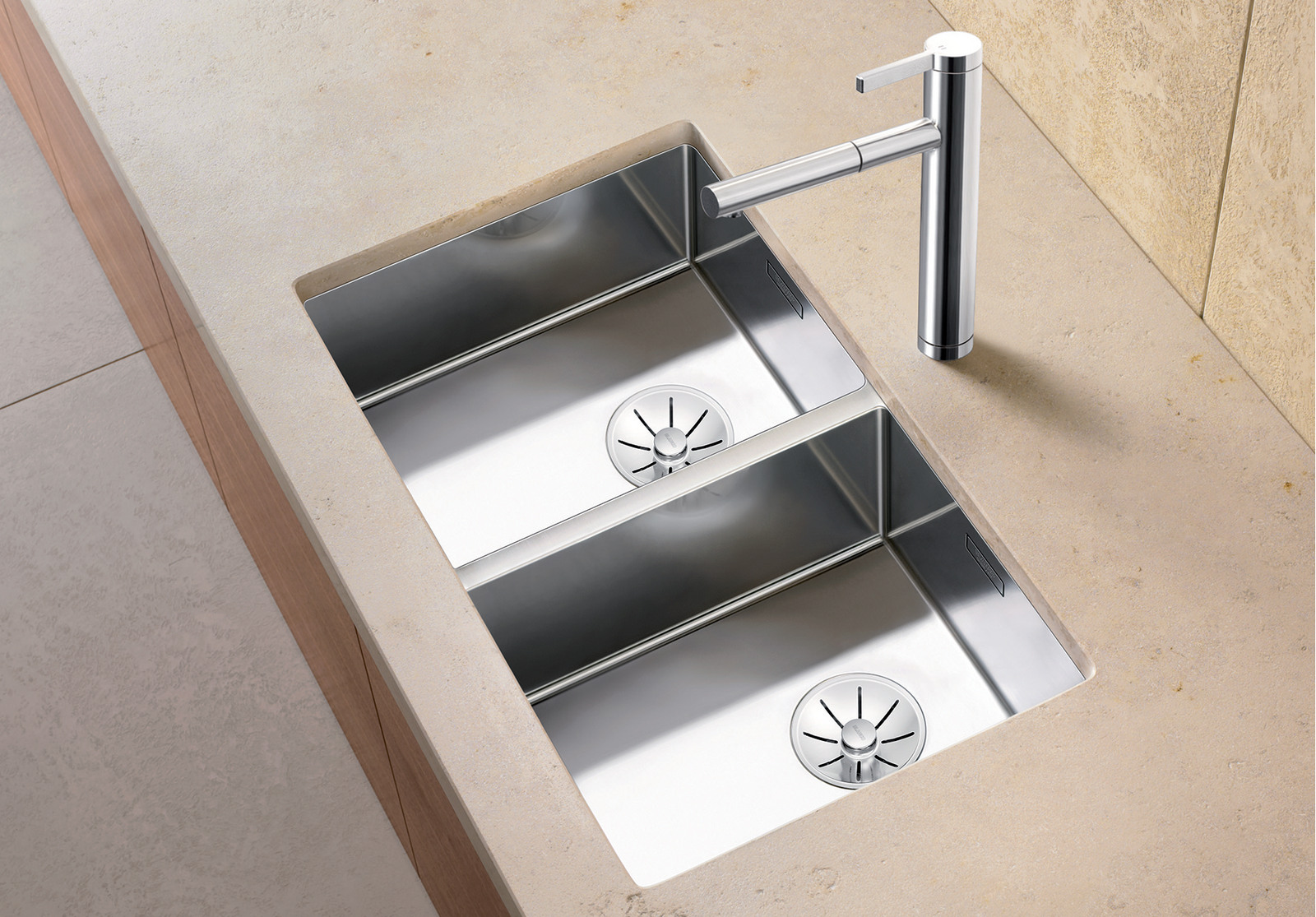 521618 Кухонная мойка Blanco Claron 400/400-U  Blanco Claron