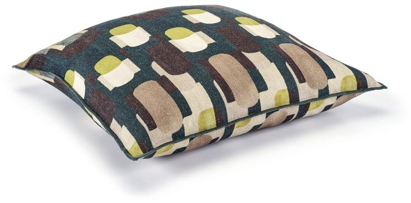 Élitis Подушка из льняной ткани с рисунком sun-id-1464039 - Вид №6