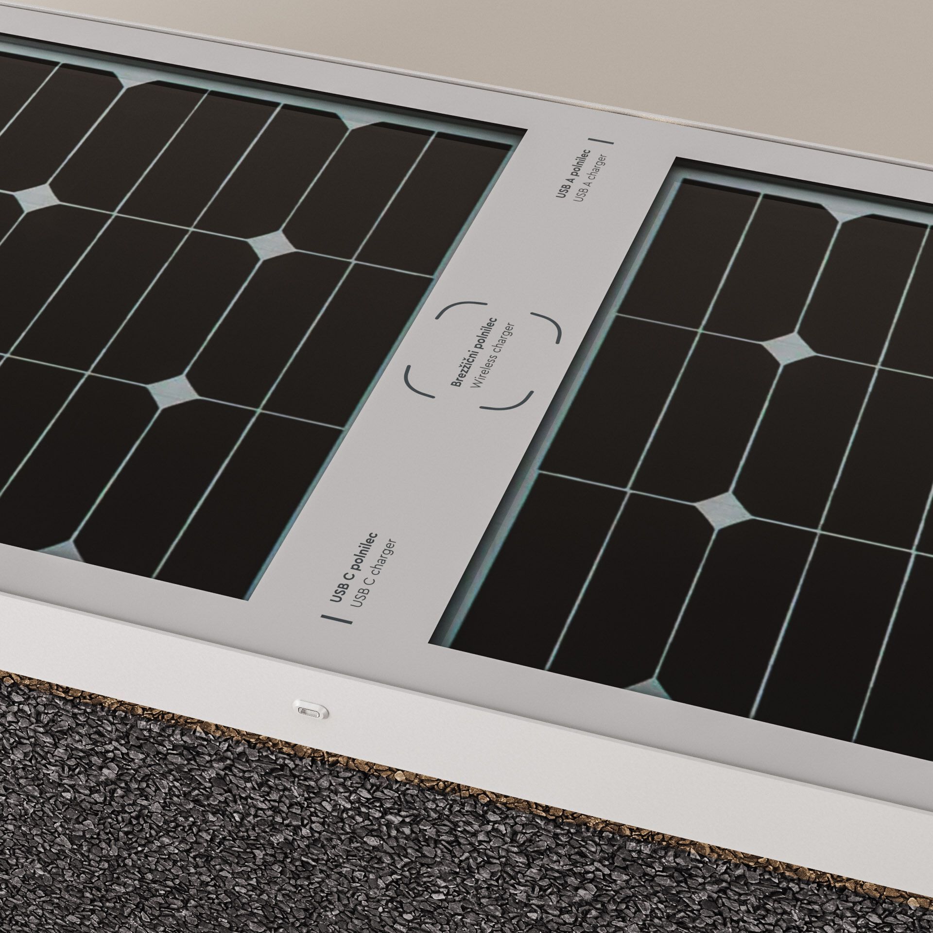 Солнечная бетонная скамья со встроенным освещением Kremen ARCH-00122992 - Вид №19