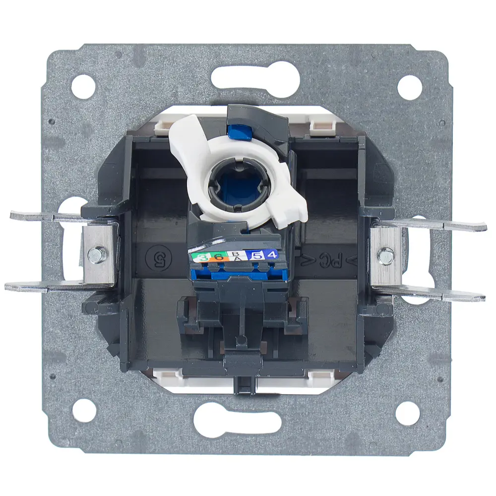Розетка компьютерная встраиваемая Legrand Cariva RJ45 UTP cat 6 цвет белый 11648566 STLM-2029604 - Вид №3