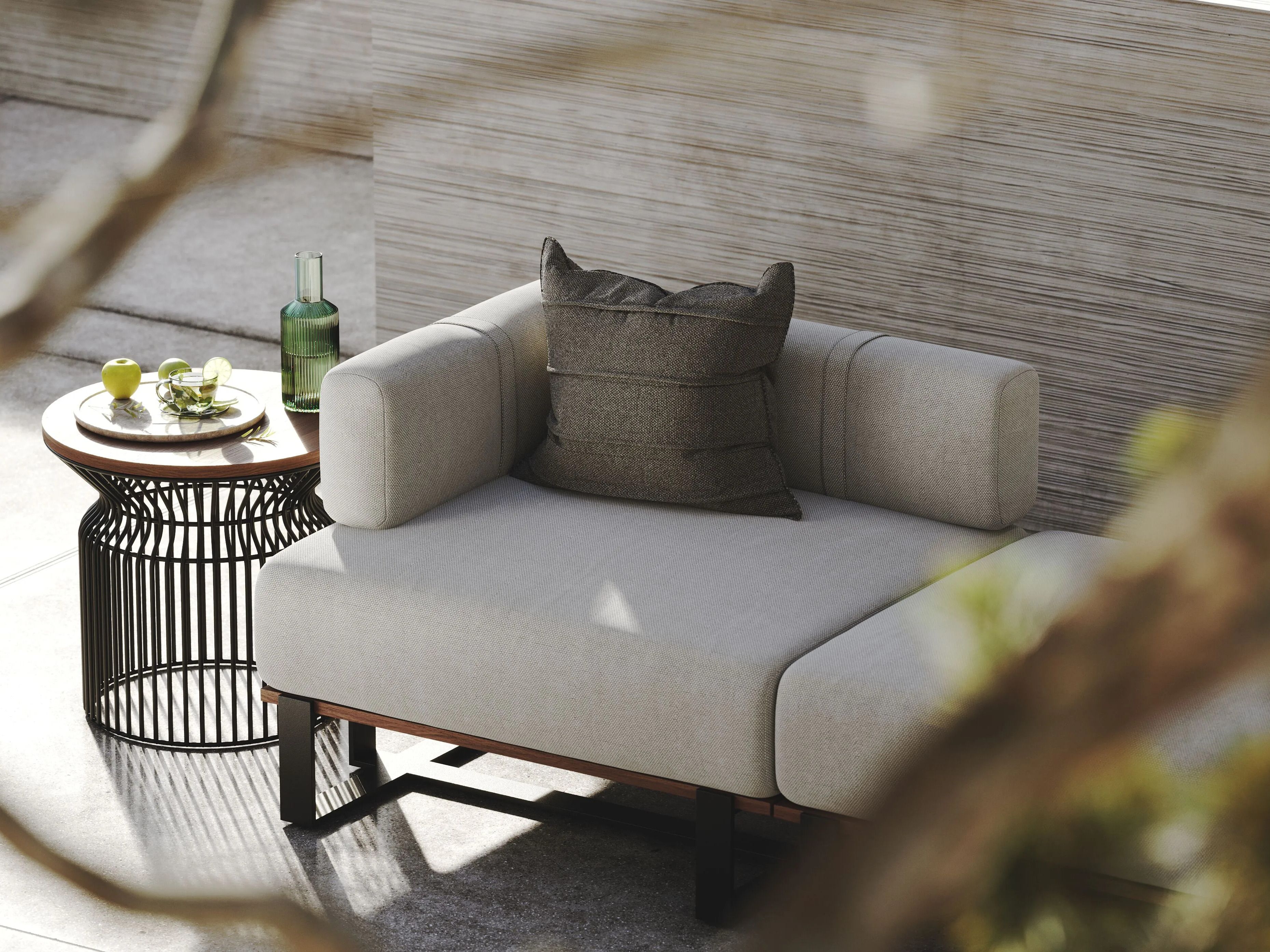 3-местный тканевый садовый диван Laskasas Салим ARCH-00085228 - Вид №1