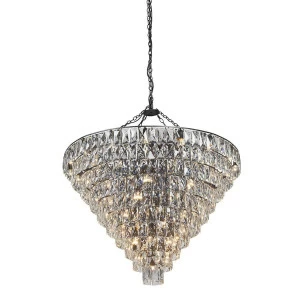 Люстра подвесная черная Vitaluce V5299-1/77 VITALUCE ДИЗАЙНЕРСКИЕ 00-3888461 Прозрачный;черный