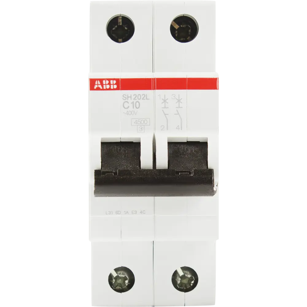 Автоматический выключатель ABB SH202L 1P N C10 А 4.5 кА 2CDS242001R0104 12998306 STLM-2054154  - Вид №1