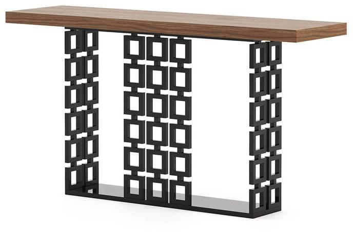 Laskasas Прямоугольная консоль из нержавеющей стали и дерева sun-id-1389191 - Вид №2