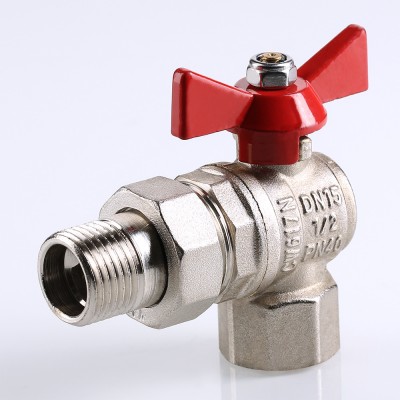 VT.228.N.05 Кран шаровой VALTEC BASE угловой с полусгоном Valtec 3/4"  - Вид №3