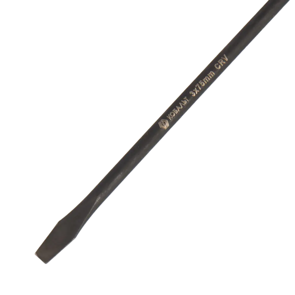 Отвертка прямая КОБАЛЬТ 911-970 SL3x75 мм для профессионального использования 89373859 STLM-1391443 - Вид №1
