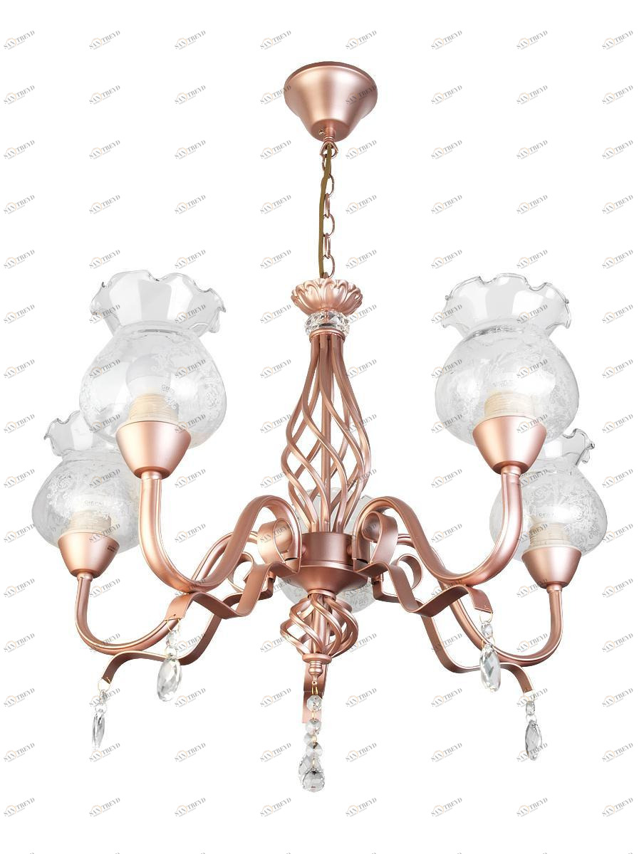 Подвесная люстра Toplight Kelli TL5680D-05PG TOPLIGHT KELLI 186069 Белый 