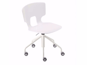Регулируемое по высоте вращающееся кресло с колесами