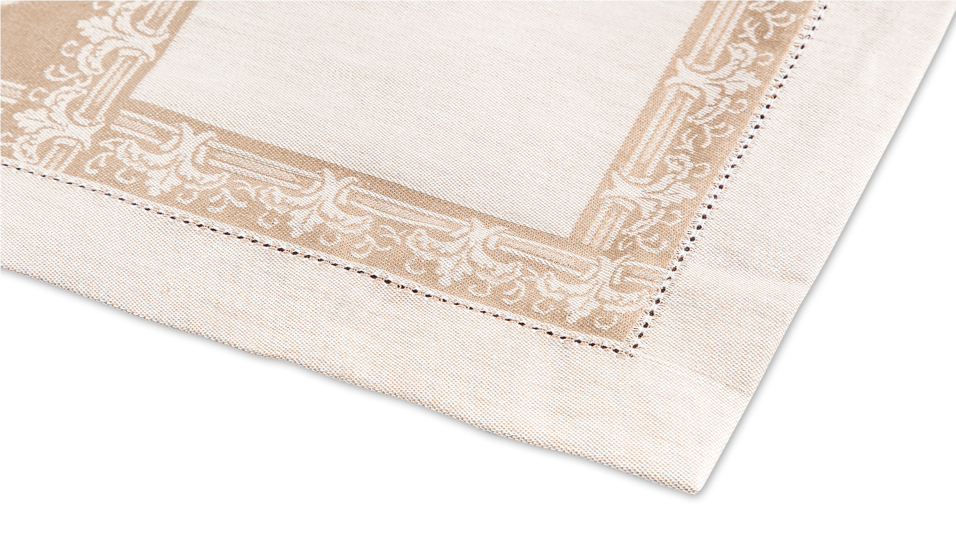 10601038 Яковлевский жаккард Скатерть прямоугольная Яковлевский Жаккард Ренессанс 140х180см серая, полулен Ткань  - Вид №1