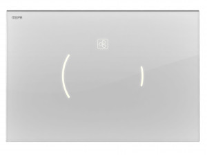 421871 MEPA  Смыв унитаза Кнопка смыва MEPAzero Lumo design, технология двойного смыва, частично встроенная