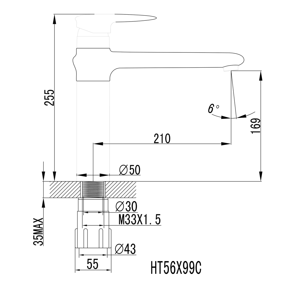 Смеситель для раковины Lemark Status LR4404C однорычажный цвет хром 88412216 STLM-2172463 - Вид №1
