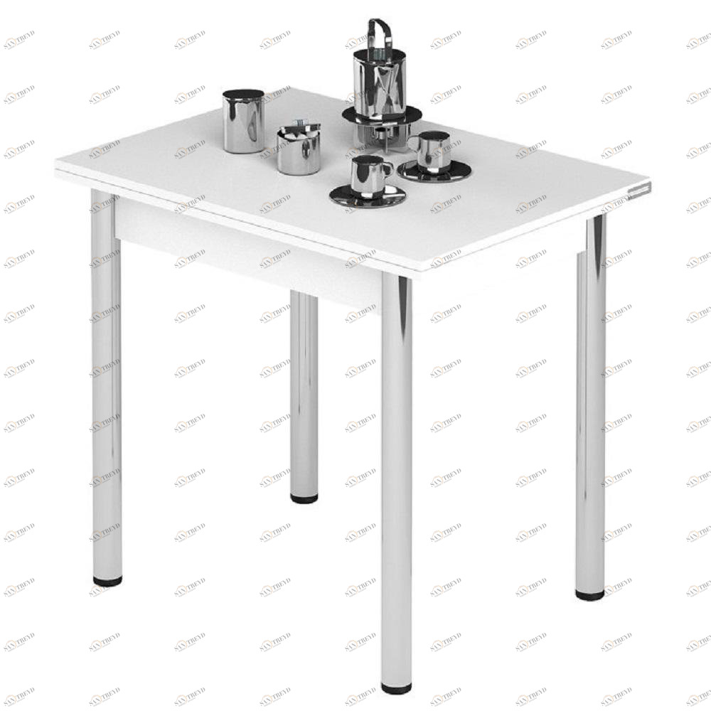 Обеденный стол раздвижной белый Leset "Лиль 1Р" IMPEX  00-3967154 Белый 
