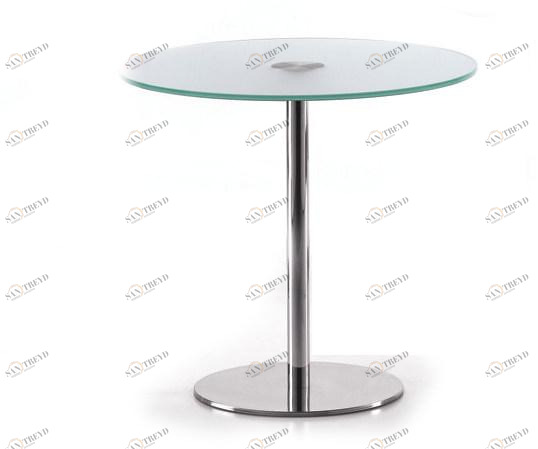 TALIN Круглый стол из стали и стекла Basic sun-id-1511519