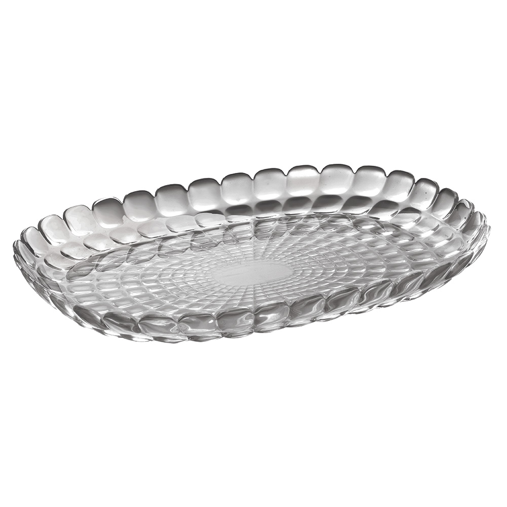 27960192 Блюдо tiffany, 32 см, акрил, серое Guzzini 