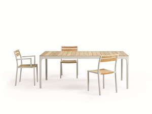 Прямоугольный садовый стол из тикового дерева