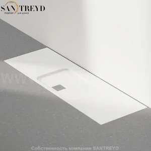 Душевой поддон PDX белый. Размеры: длина от 160 до 240 см, глубина от 80 до 90 см
