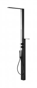 H121  Душевая стойкаВерхняя душевая лейка с противоизвестковой обработкой Душевая система с противоизвестковой обработкой для вертикального гидромассажа ручная лейка FIT гибкий шланг 125 см ПВХ встраиваемый смеситель для душа прогрессивный картридж интегр