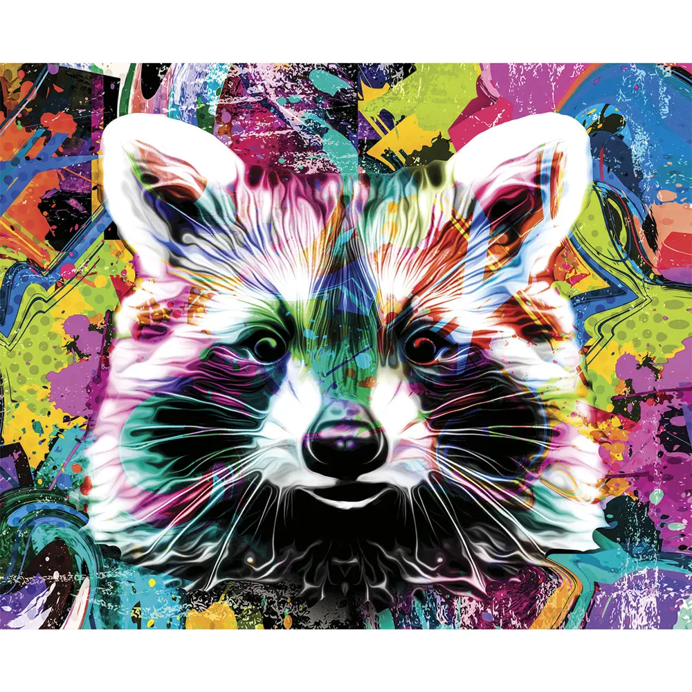 Santreyd Картина на холсте "Арт-енот" 40×50 см для современного интерьера 82887131 STLM-0037517