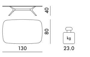 Прямоугольный стол из инженерного пластика Kartell BLAST ARCH-00062734 - Вид №34