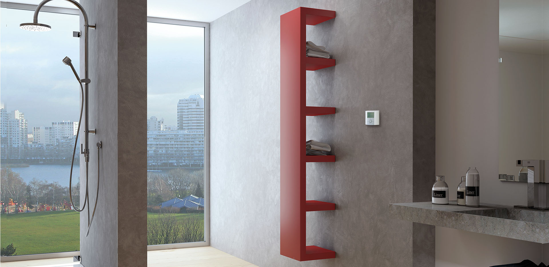 Bemm Дизайнерские радиатор Индивидуальный;пуристический Quadraqua электрический sun-id-1224960 - Вид №1