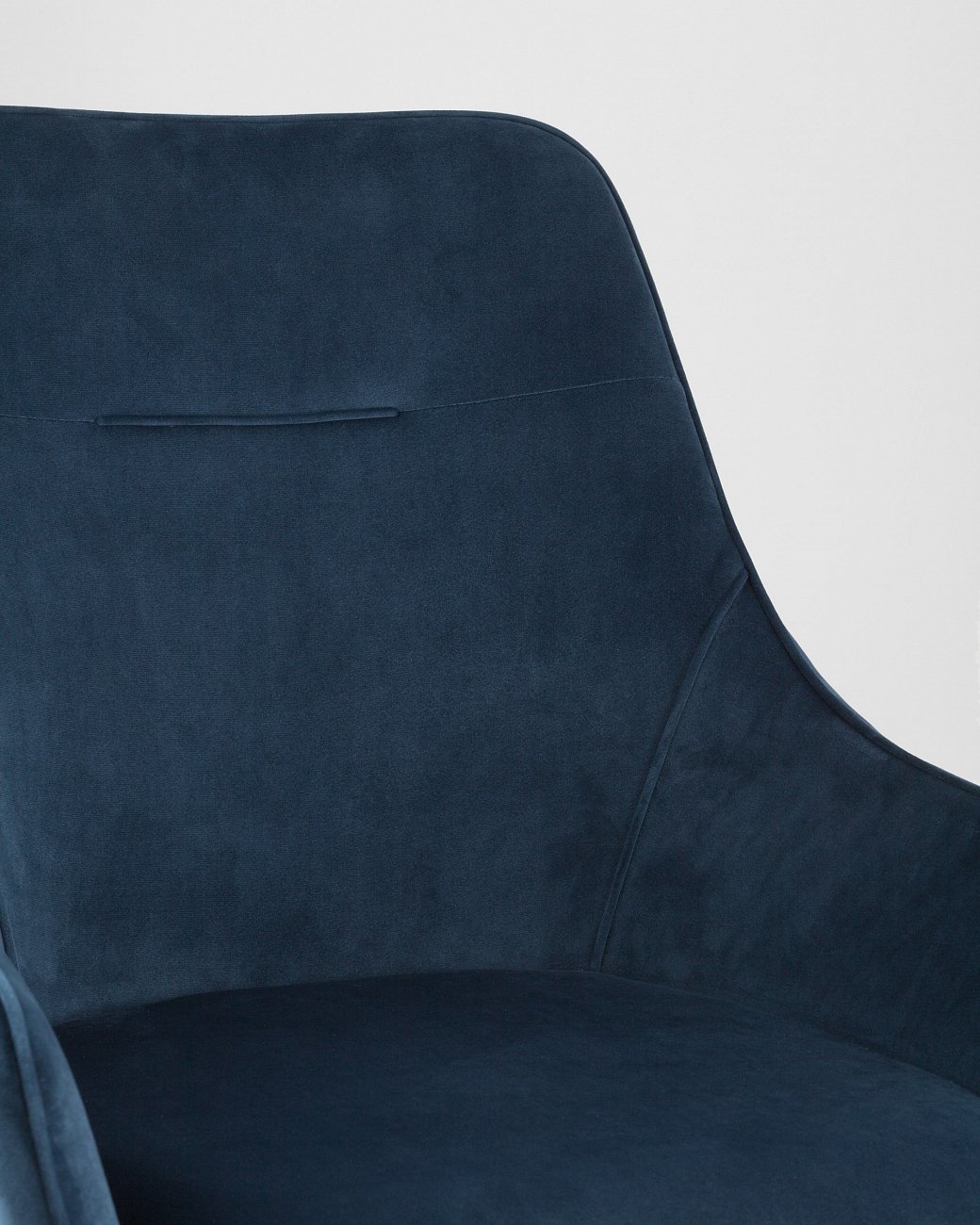 Стул с подлокотниками мягкий синий с черными металлическими ножками "Диана" STOOL GROUP ДИЗАЙНЕРСКИЕ 00-3881955 Синий  - Вид №7