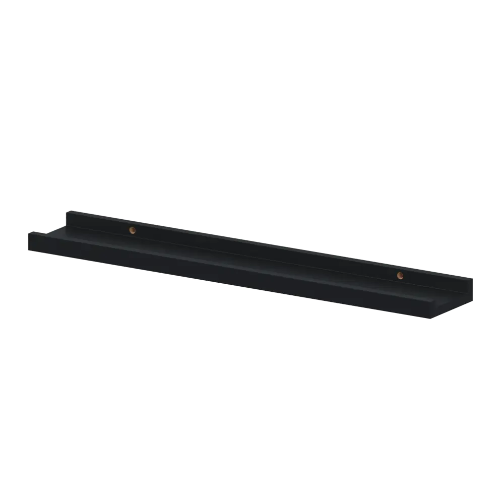Полка настенная Spaceo Paris 60x10 см МДФ цвет чёрный 82877517 STLM-2078688  - Вид №1
