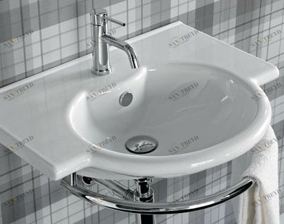 25354 Подвесная раковина настенная овальная Ceramica Hidra 