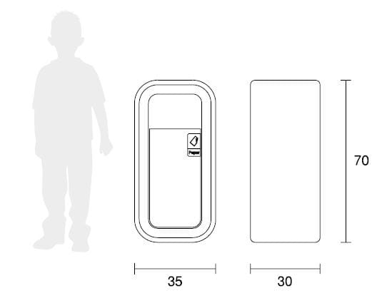 Стойки для мусора из армированного волокном бетона SIT Kid ARCH-00031291 - Вид №4