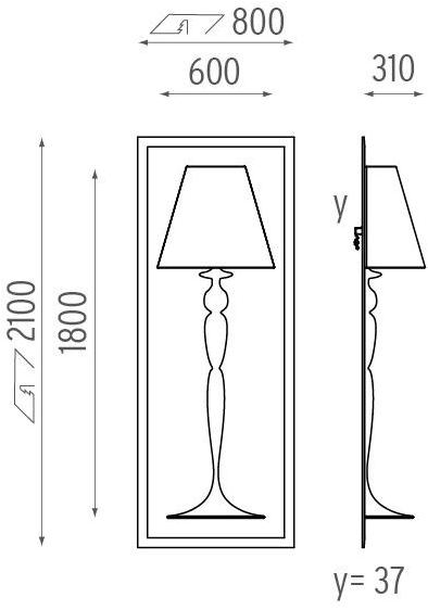 Flos Встраиваемый настенный светильник с прямым светом Soft collection - 3d sun-id-1504568 - Вид №2