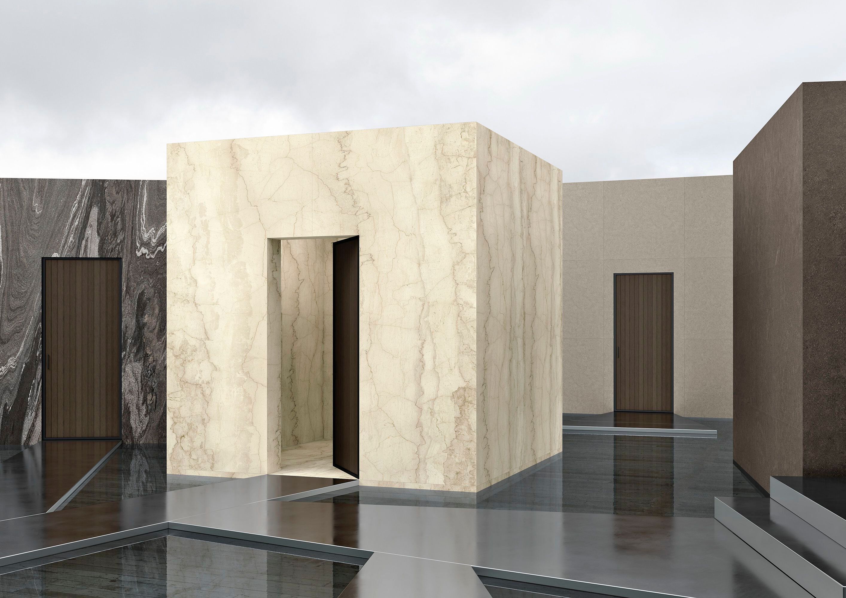 Пол / облицовка керамогранита с эффектом камня ARIOSTEA ультра камни ARCH-00087737 - Вид №2