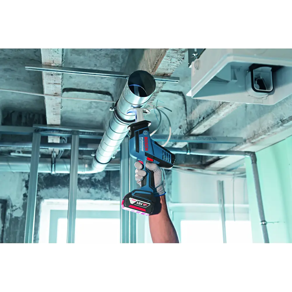 Пила сабельная аккумуляторная бесщёточная Bosch GSA 18V-LI C Professional, 0615990M3Y, 18 В Li-Ion 1x4 Ач 88109917 STLM-2117912 BOSCH PROFESSIONAL  - Вид №4