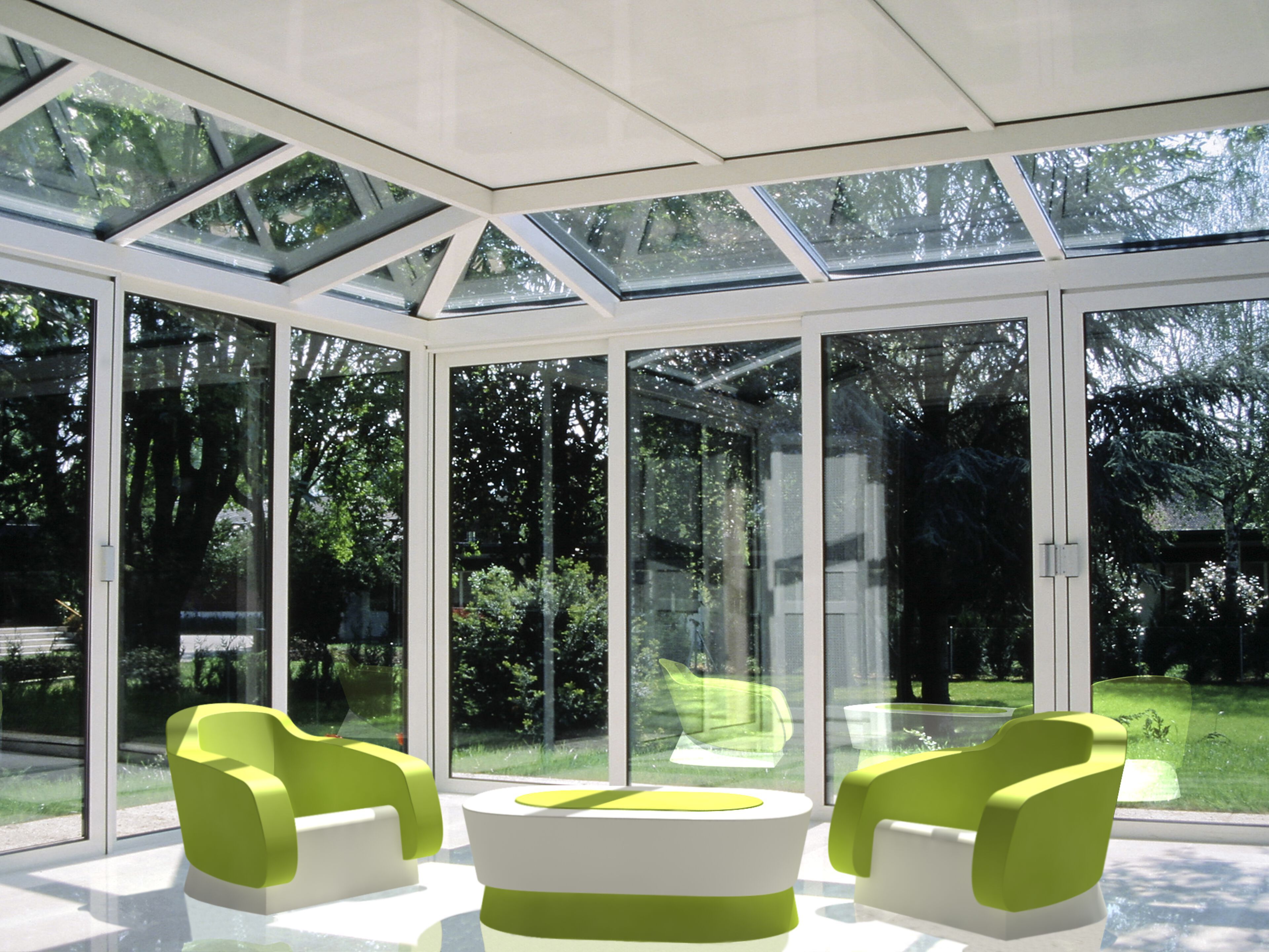 Овальный журнальный столик из полиэтилена Kloris HANOI ARCH-00149095 - Вид №2