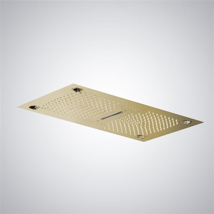 Светодиодная потолочная насадка для душа из нержавеющей стали Fontana Showers Luxe Fontaine ARCH-00029169 - Вид №4