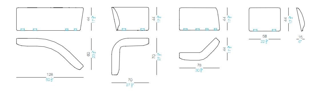 Ткань контракт диван Lapalma ADD ARCH-00062190 - Вид №7