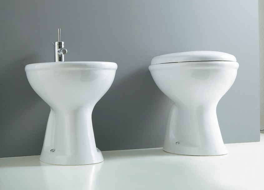 30393 Приставной унитаз напольный Зеленый Althea Ceramica Contract Sky-Spa Италия - Вид №1