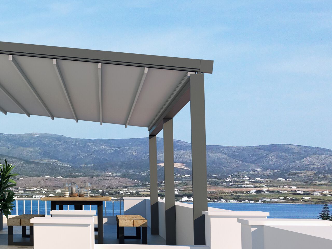 Пергола с раздвижной крышкой Gaviota PERGO CLASSIC ARCH-00098375 - Вид №1