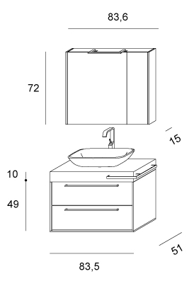 Summit 2.0 – 06 Mastella  Summit 2.0  Комплект мебели для ванной - Вид №4