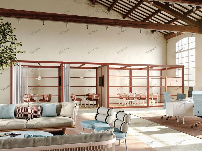 Kettal Офисная будка из алюминия с порошковым покрытием со встроенным освещением sun-id-1430441